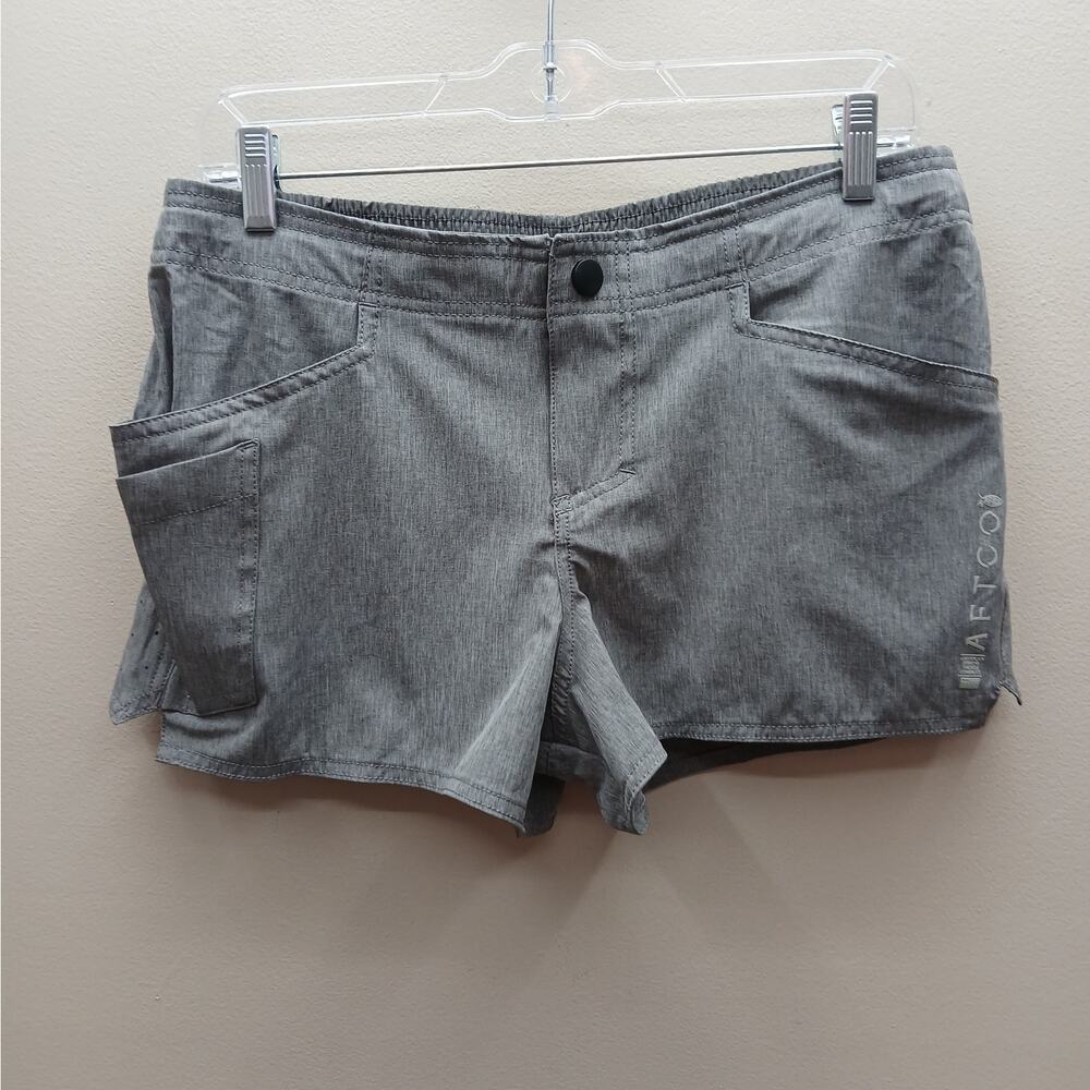 Aftco Shorts Microbyte Fishing Shorts Gray Women's Size 8 Athleisure Outdoors
